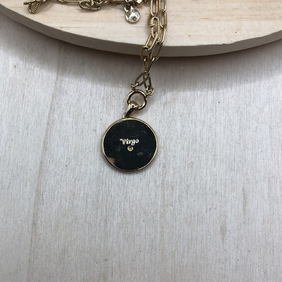 Ann Taylor Virgo Celestial Zodiak Sign Pendant Chain Necklace - Picture 3 of 6